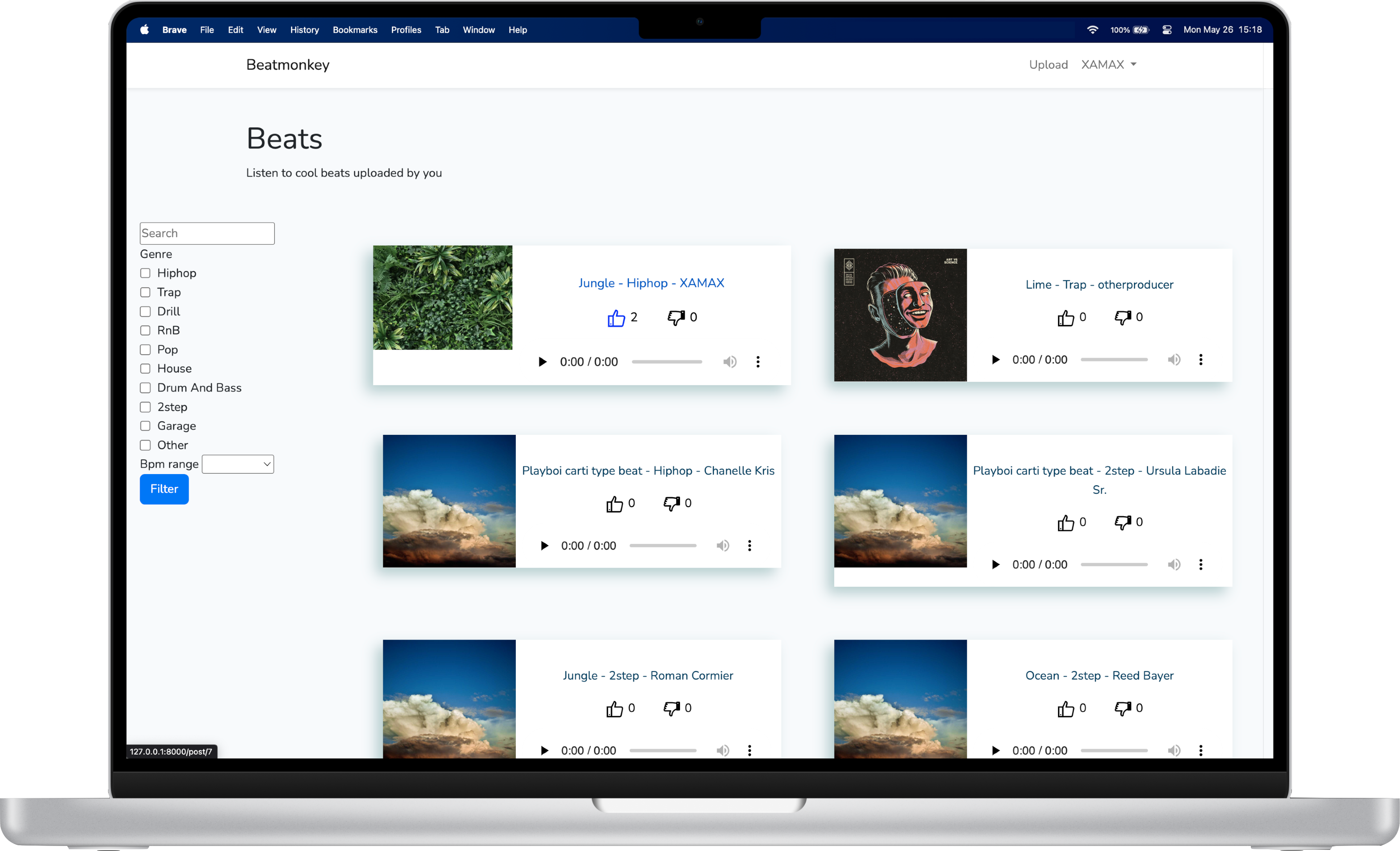 Desktop screenshot 1 of Beatmonkey